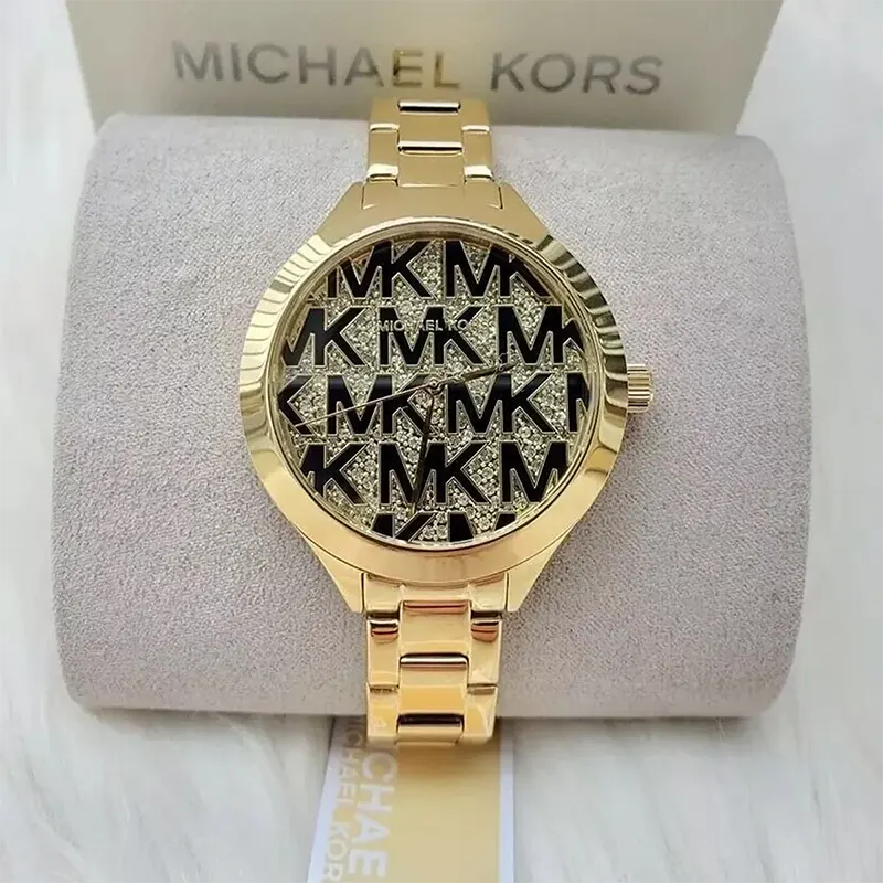 Michael Kors Slim Runway Gold-tone Ladies Watch- MK4659